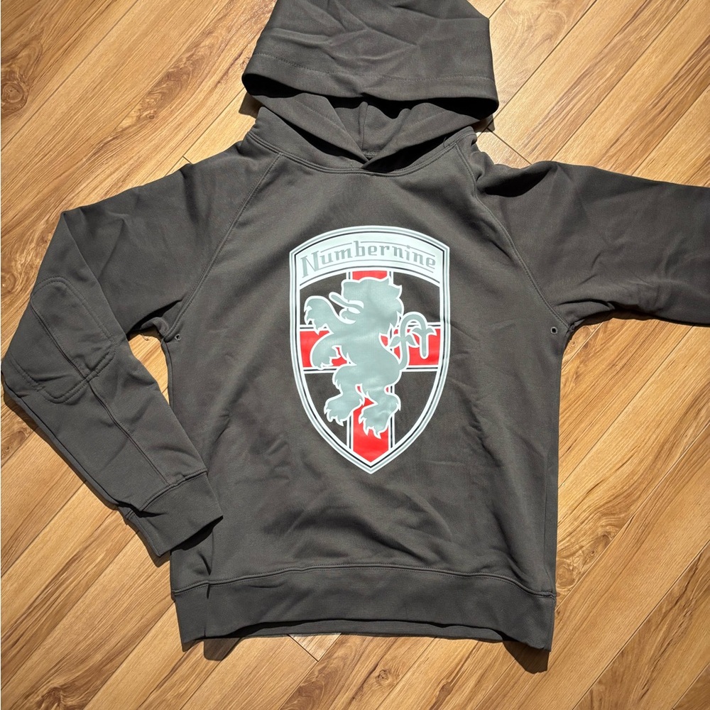 Numbernine Charcoal Hoodie for Men